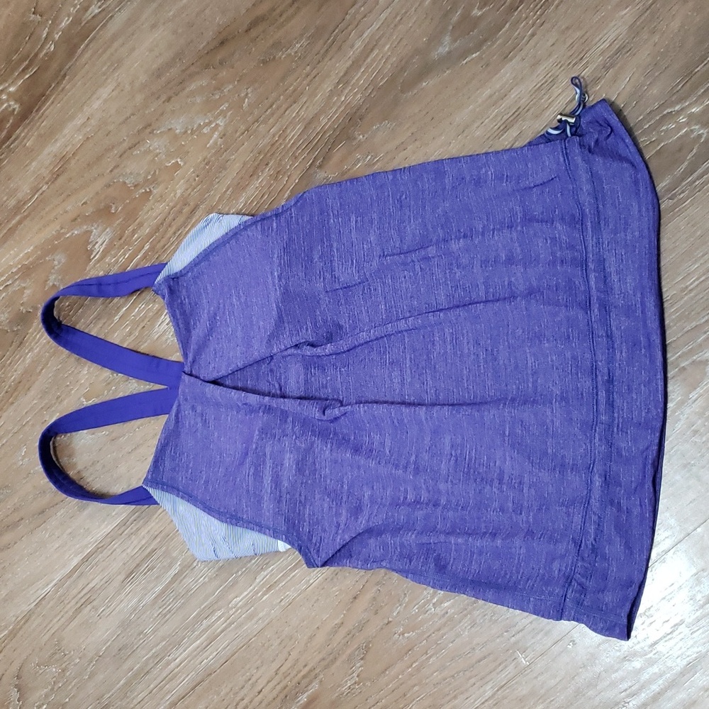 (6) lululemon athletica Heathered Striped Workout Yoga Gym Activewear Studio